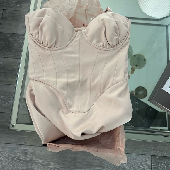 House of CB Strapless Blush Dress - Picture 8 of 9